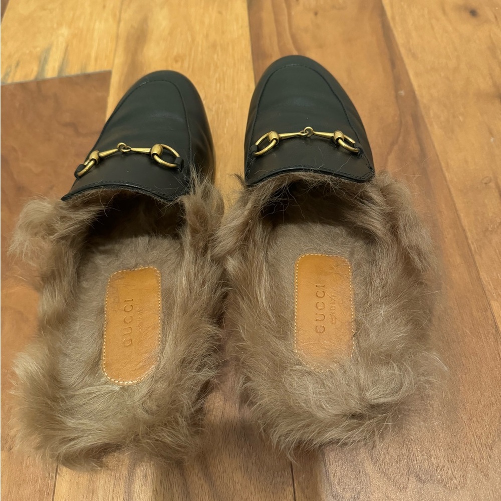 GUCCI Women's Princetown Toe Mules - Picture 4 of 7